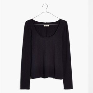 Madewell Scoopneck Long-Sleeve Baby Tee